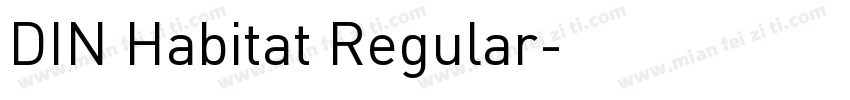DIN Habitat Regular字体转换